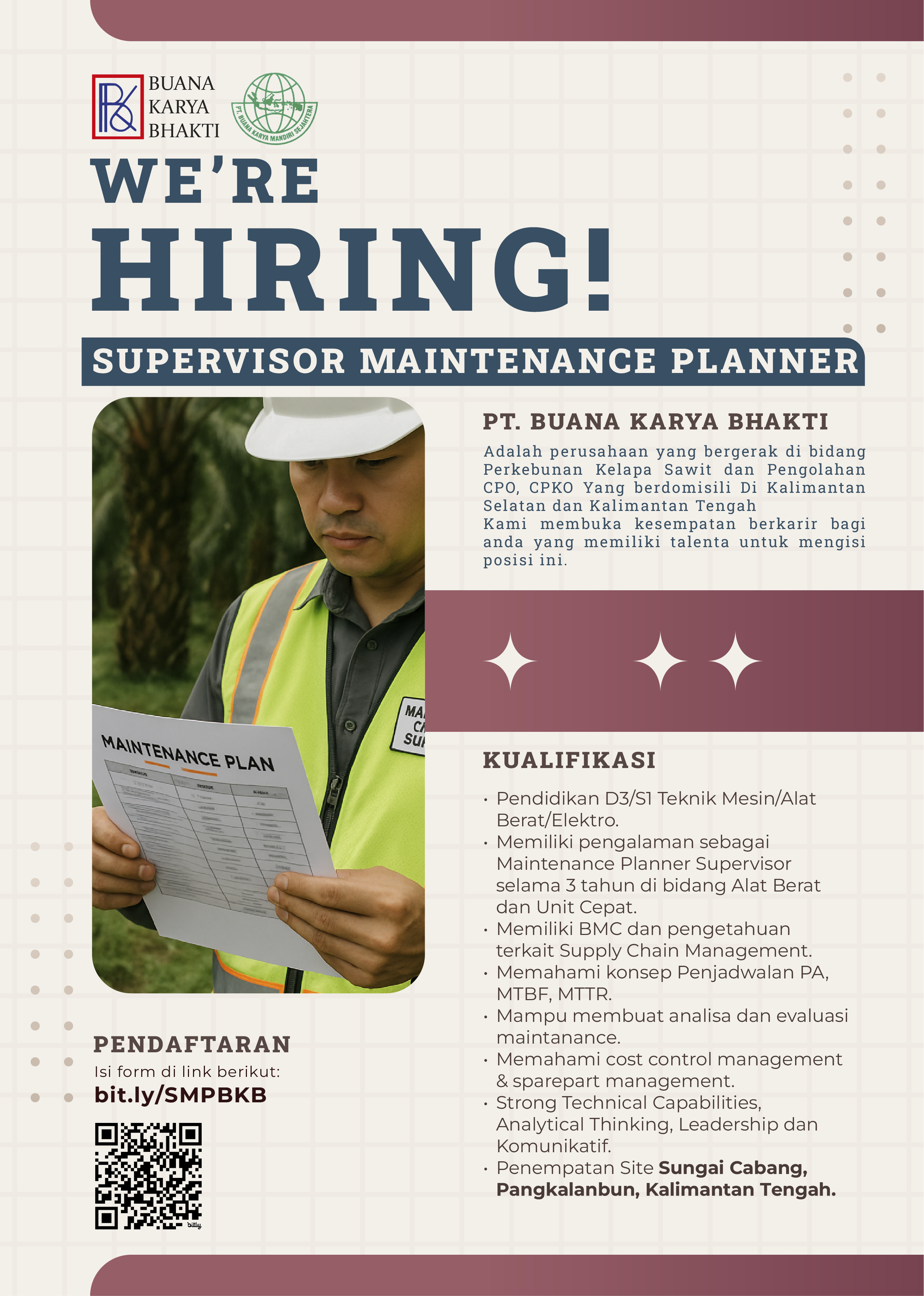 Supervisor Maintenance Planner